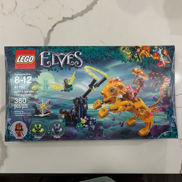 Lego Other - Lego Elves Azari & The Fire Lion Capture 41192 Retired Product